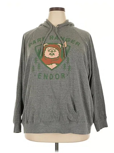 Pre-owned Star Wars Pullover Hoodie In Gray