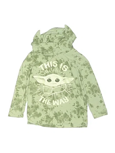 Pre-owned Star Wars Kids' Pullover Hoodie In Green