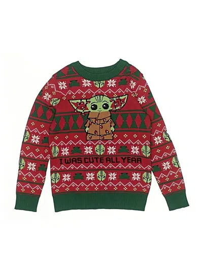 Pre-owned Star Wars Kids' Pullover Sweater In Green