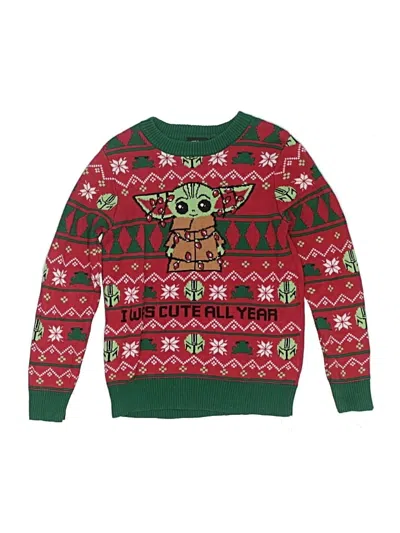 Pre-owned Star Wars Kids' Pullover Sweater In Green