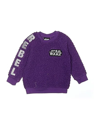 Pre-owned Star Wars Kids' Pullover Sweater In Purple