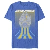 Star Wars Retro Falcon Speed  Graphic T-shirt In Blue