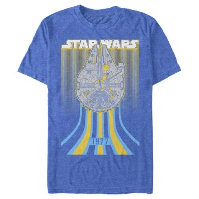 Star Wars Retro Falcon Speed  Graphic T-shirt In Blue