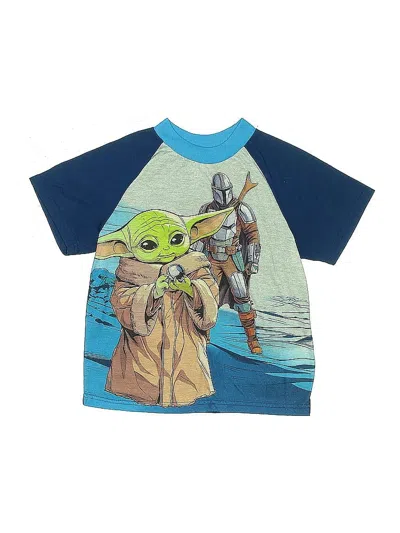 Pre-owned Star Wars Kids' Short Sleeve T-shirt In Blue