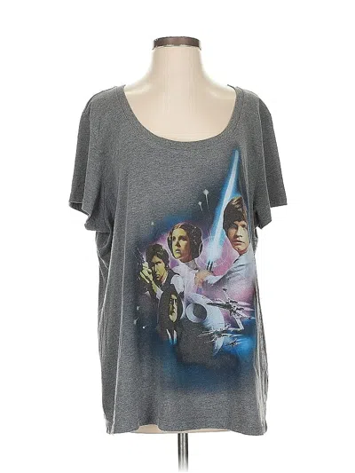 Pre-owned Star Wars Short Sleeve T-shirt In Silver