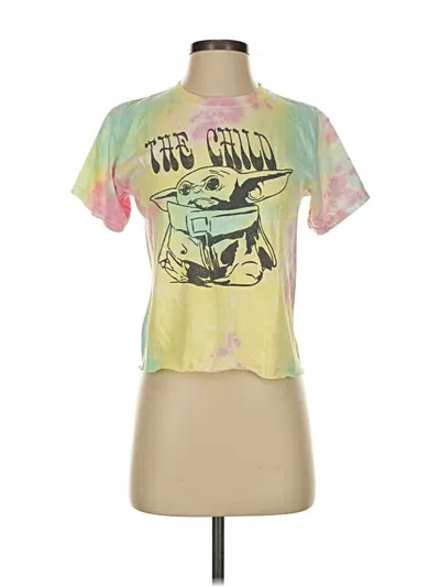 Pre-owned Star Wars Short Sleeve T-shirt In Yellow