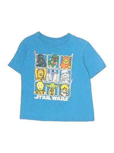 Pre-owned Star Wars Kids' Short Sleeve T-shirt In Blue