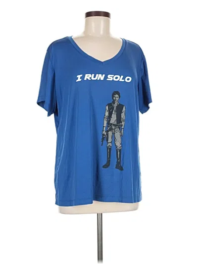 Pre-owned Star Wars Short Sleeve T-shirt In Blue