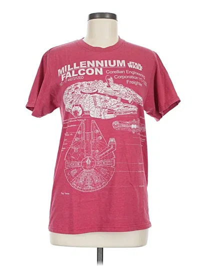 Pre-owned Star Wars Short Sleeve T-shirt In Burgundy