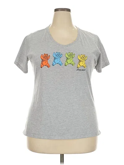 Pre-owned Star Wars Short Sleeve T-shirt In Gray