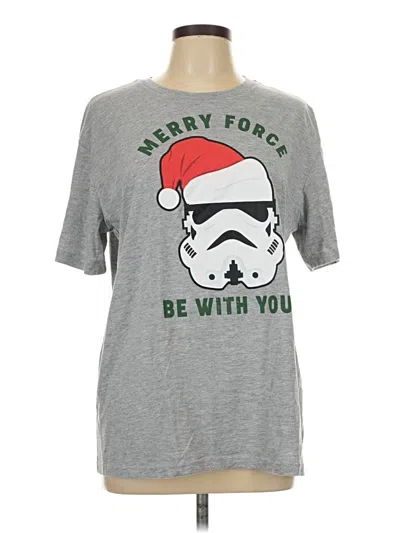 Pre-owned Star Wars Short Sleeve T-shirt In Gray