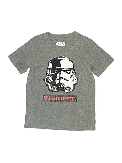 Pre-owned Star Wars Kids' Short Sleeve T-shirt In Gray