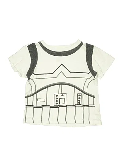 Pre-owned Star Wars Kids' Short Sleeve T-shirt In Ivory
