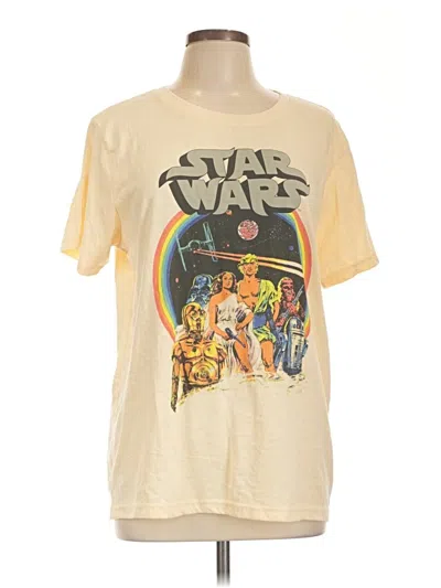 Pre-owned Star Wars Short Sleeve T-shirt In Yellow