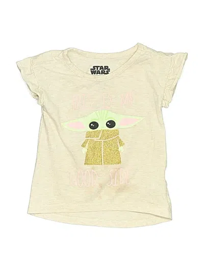 Pre-owned Star Wars Kids' Sleeveless Top Yellow Keyhole Neckline Tops