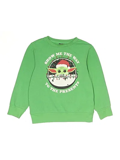 Pre-owned Star Wars Kids' Sweatshirt In Green