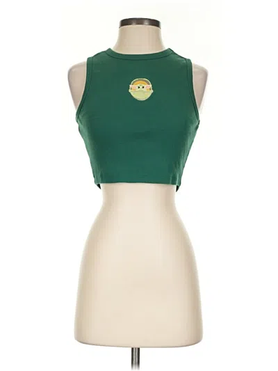 Pre-owned Star Wars Tank Top Green Halter Neckline Tops