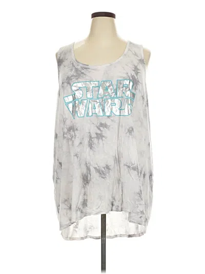 Pre-owned Star Wars Tank Top Silver Halter Neckline Tops