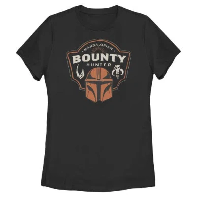 Star Wars: The Mandalorian And Grogu Star Wars The Mandalorian And Grogu Bounty Hunter Logo  Graphic T-shirt In Black