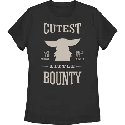 Star Wars: The Mandalorian And Grogu Star Wars The Mandalorian And Grogu Cutest Little Bounty  Graphic T-shirt In Black