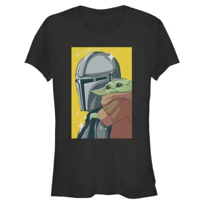 Star Wars: The Mandalorian And Grogu Junior's Star Wars The Mandalorian And Grogu Retro Animated The In Black
