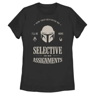 Star Wars: The Mandalorian And Grogu Star Wars The Mandalorian And Grogu Selective In My Assignments  Graphic T-shirt In Black