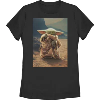 Star Wars: The Mandalorian And Grogu Star Wars The Mandalorian And Grogu The Child Force Poster  Graphic T-shirt In Black