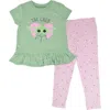Star Wars The Mandalorian Baby Yoda T-shirt & Leggings Set In Animal Print