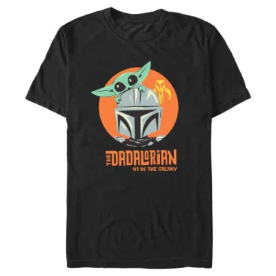Star Wars: The Mandalorian Star Wars The Mandalorian Dadalorian Number One  Graphic T-shirt In Black