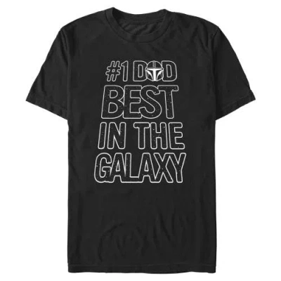 Star Wars: The Mandalorian Star Wars The Mandalorian Number 1 Dad  Graphic T-shirt In Black