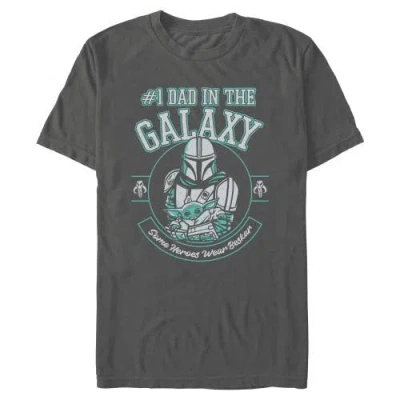 Star Wars: The Mandalorian Star Wars The Mandalorian Some Dads Wear Beskar  Graphic T-shirt In Gray