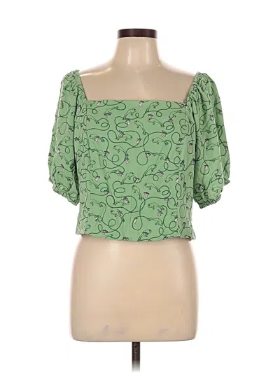 Pre-owned Star Wars Tube Top Green Square Neckline Tops