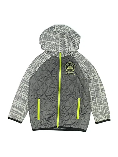 Pre-owned Star Wars Kids' Windbreaker Jacket In Gray