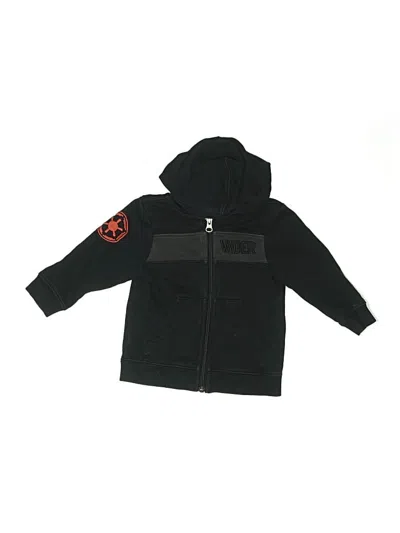 Pre-owned Star Wars Kids' Zip Up Hoodie In Black