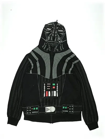 Pre-owned Star Wars Kids' Zip Up Hoodie In Black