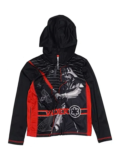 Pre-owned Star Wars Kids' Zip Up Hoodie In Black
