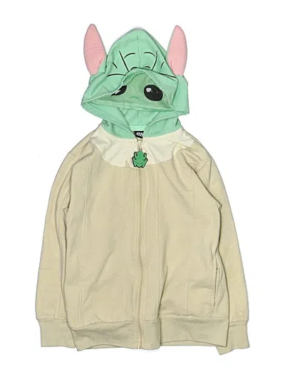 Pre-owned Star Wars Kids' Zip Up Hoodie In Green