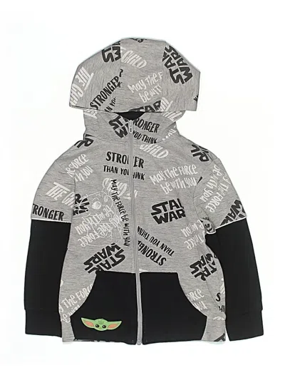 Pre-owned Star Wars Kids' Zip Up Hoodie In Silver