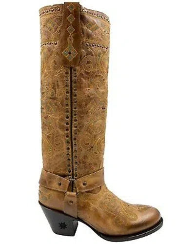 Pre-owned Star Women's Wimberley Western Boot - Round Toe - Wbro003 In Brown