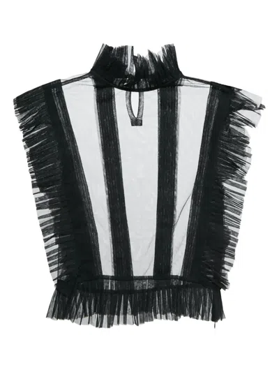 Pre-owned Starchic Pleated Ruffled Blouse