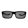 Starck Red Pl1039 Acetate Rectangular Sunglasses In Black