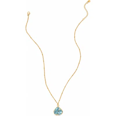 Starfish Project Emperor Stone Blossom Necklace In Gold