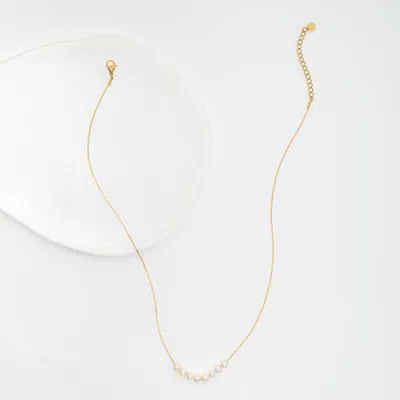 Starfish Project Harmony Pearl Cluster Necklace In Gold