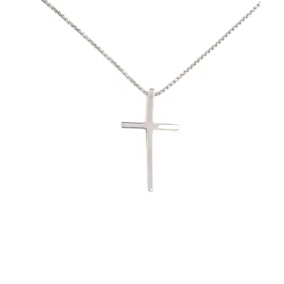 Starfish Project Men's The Classic Cross Necklace In Sterling Silver