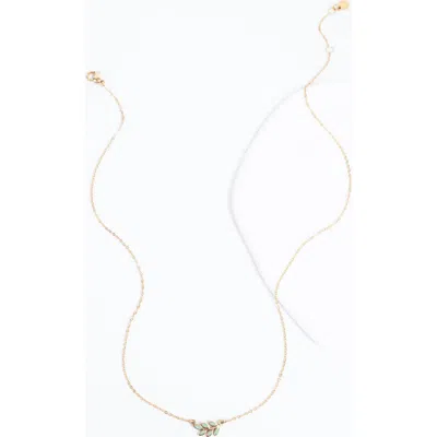Starfish Project Rowen Leaf Necklace In Gold