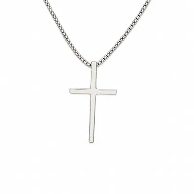 Starfish Project The Classic Cross Sterling Silver Necklace In Metallic