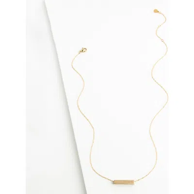 Starfish Project Walk Humbly Bar Necklace In Gold