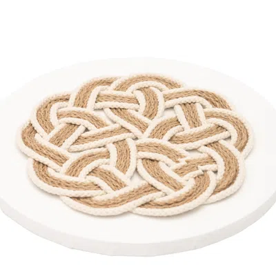 Starfish Project White / Brown Hope Trivet Multi