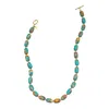 Starfish Project Women's Blue / Red Sierra Bloom Turquoise Emperor Stone Beaded Necklace