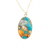 Starfish Project Women's Blue Sierra Bloom Turquoise Emperor Stone Necklace